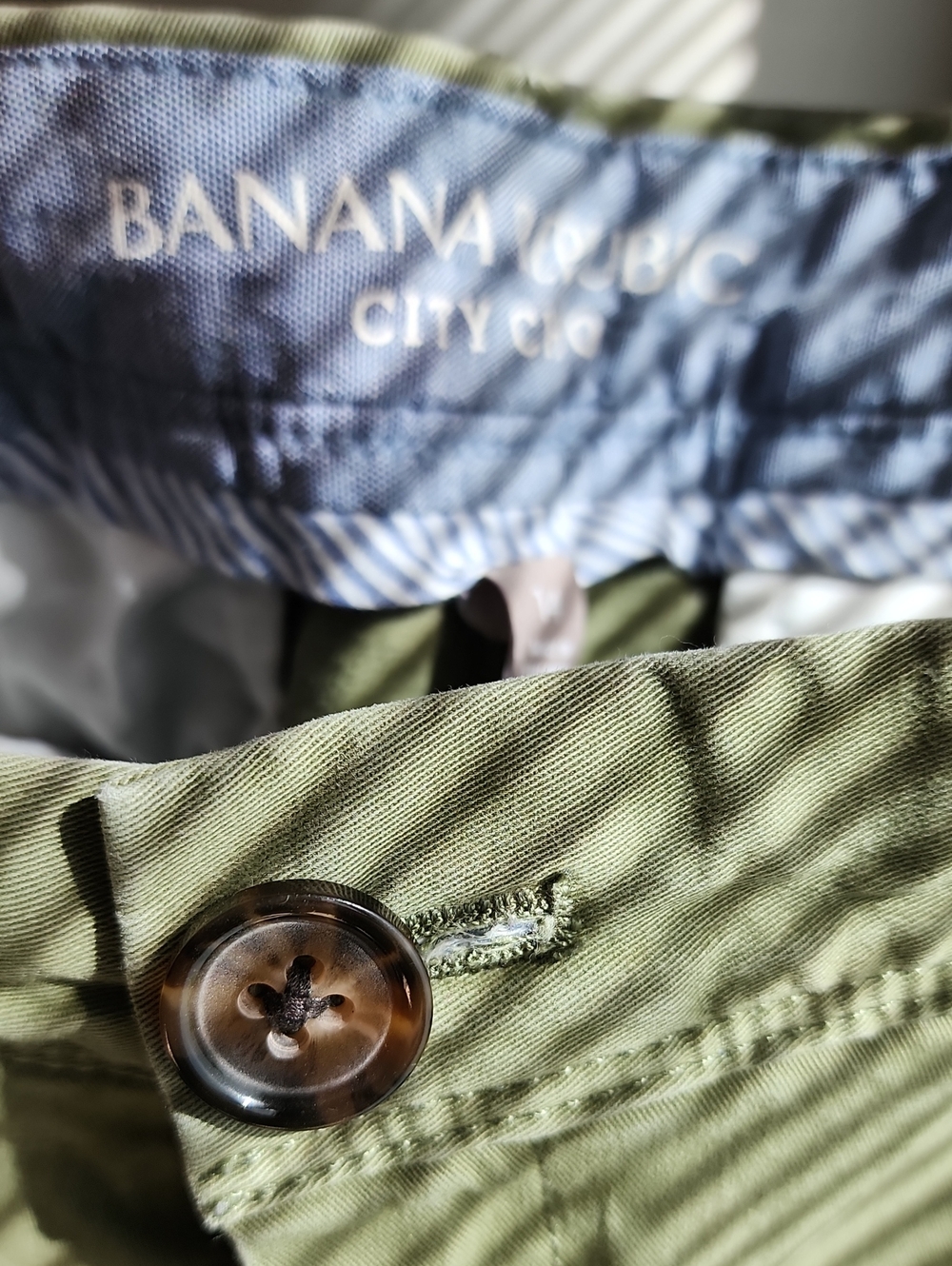 Banana Republic Olive Green Women's Trousers